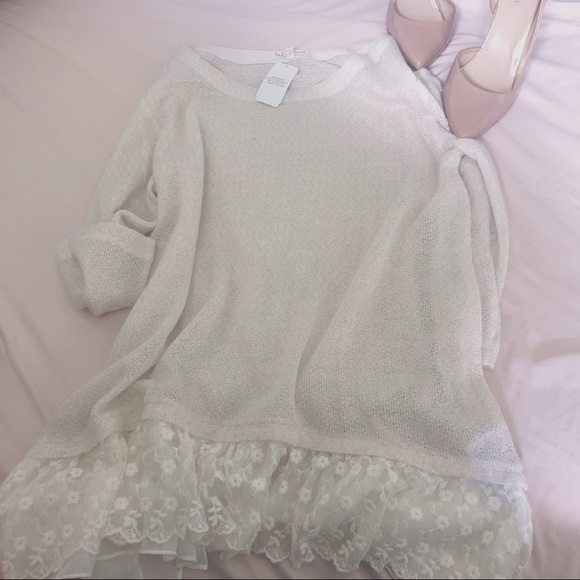 indigo soul Tops - Indigo Soul || cream sparkly blouse